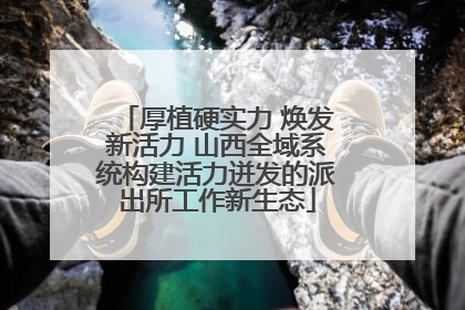 厚植硬实力 焕发新活力 山西全域系统构建活力迸发的派出所工作新生态